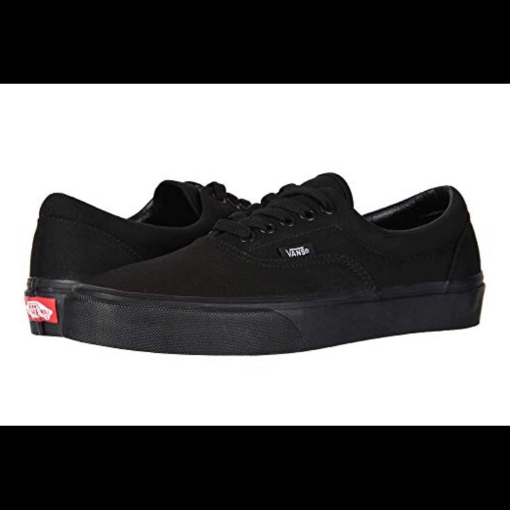 All Black Low Top Vans BRAND NEW